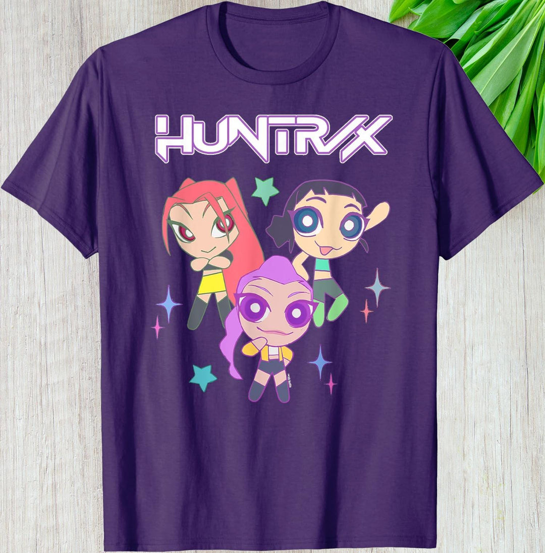 Demon Hunters Huntrix Print Crew Neck T-shirt