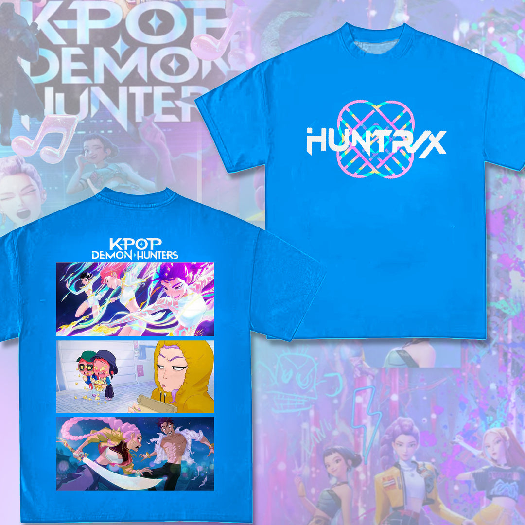 Demon Hunters Huntrix Print Crew Neck T-shirt