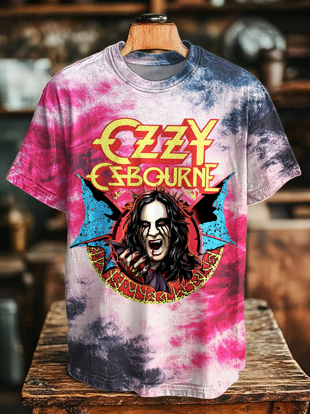 The Prince of Darkness Ozzy Osbourne Crew Neck T-shirt
