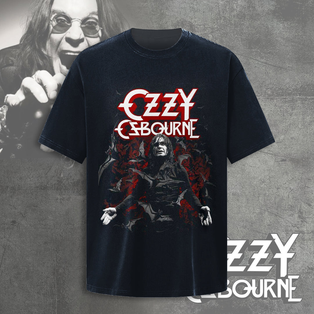 The Prince of Darkness Ozzy Osbourne Crew Neck T-shirt