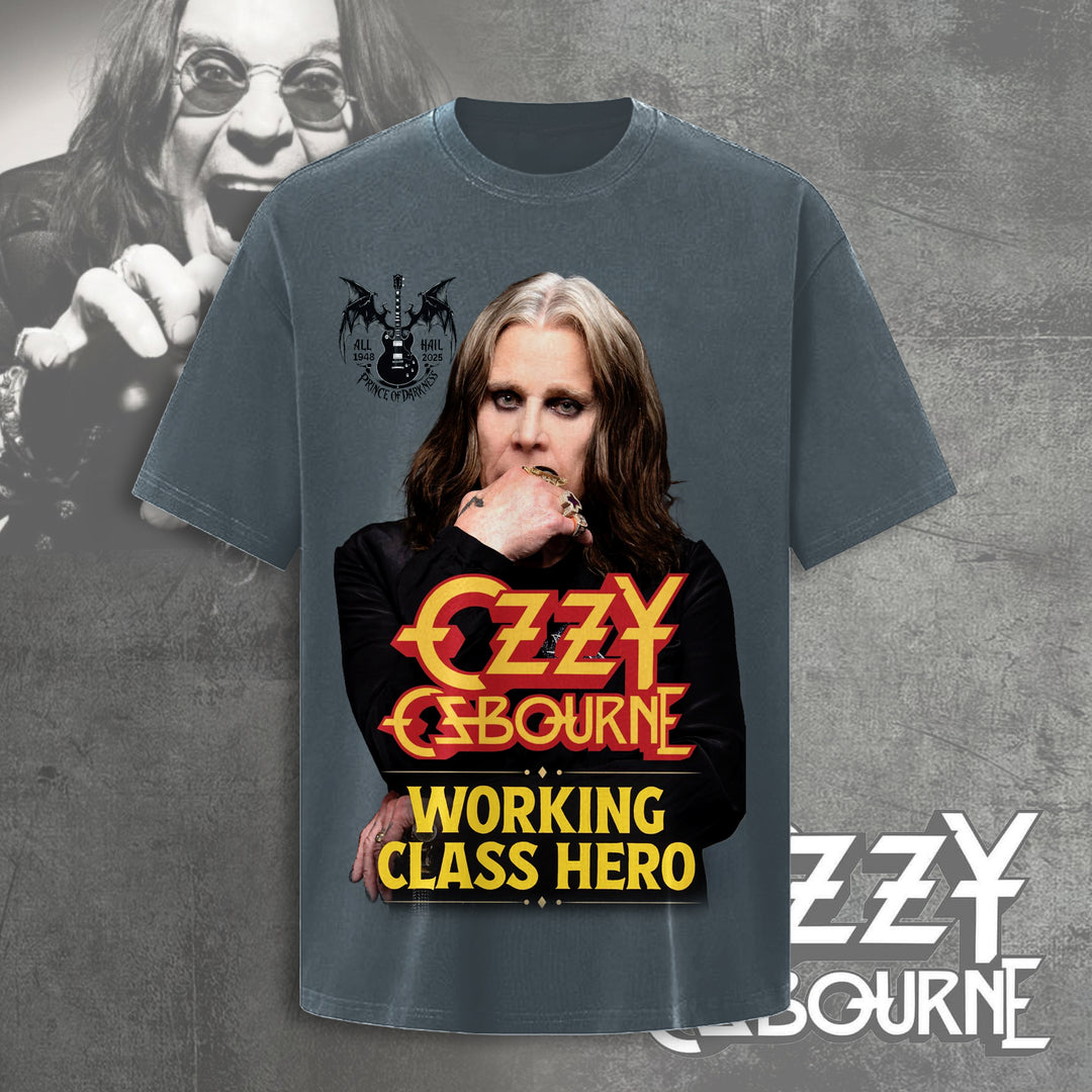 Working Class Hero Ozzy Osbourne Crew Neck T-shirt