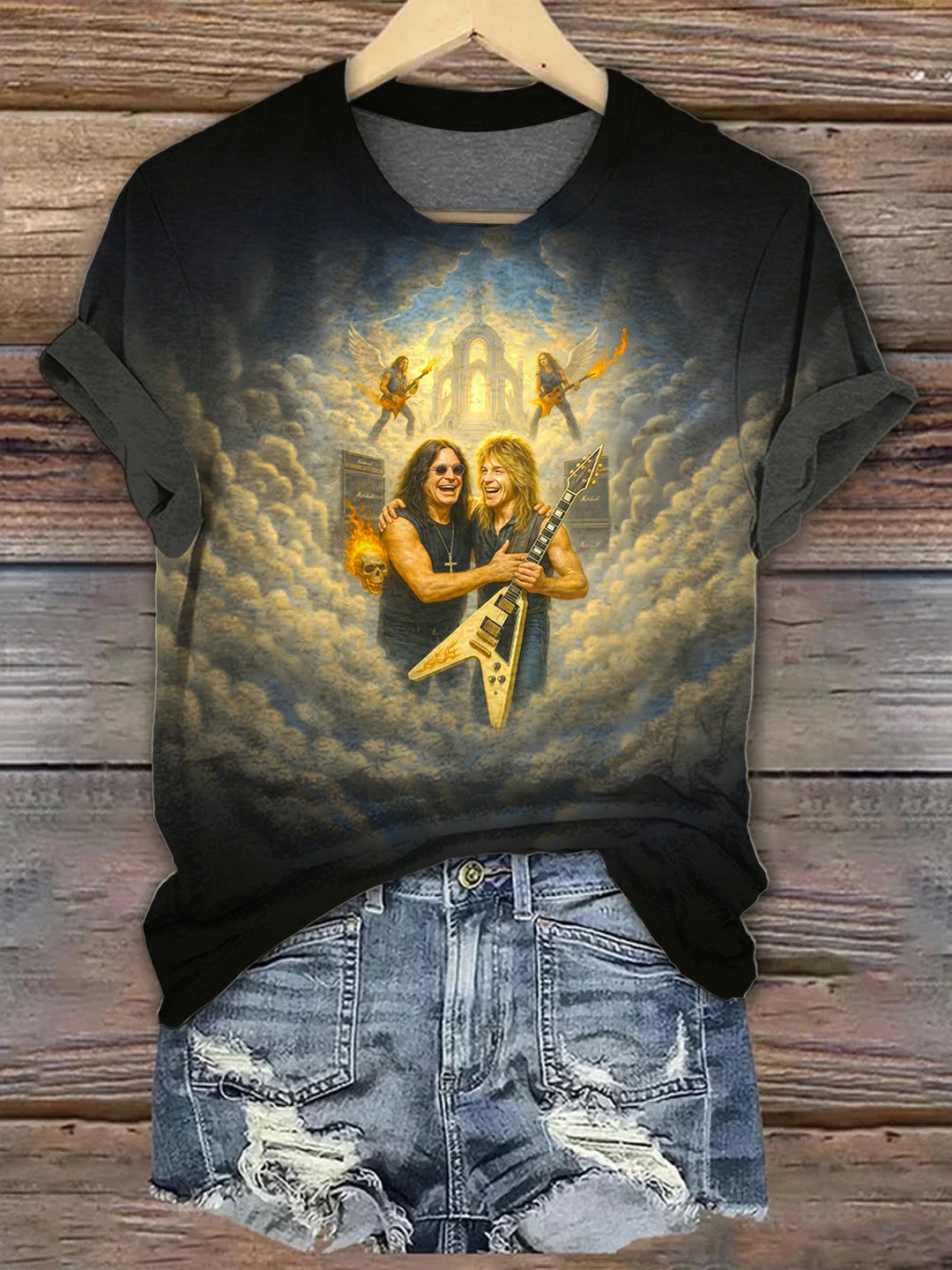 Ozzy Osbourne Rock Fan Gifts Neck T-shirt