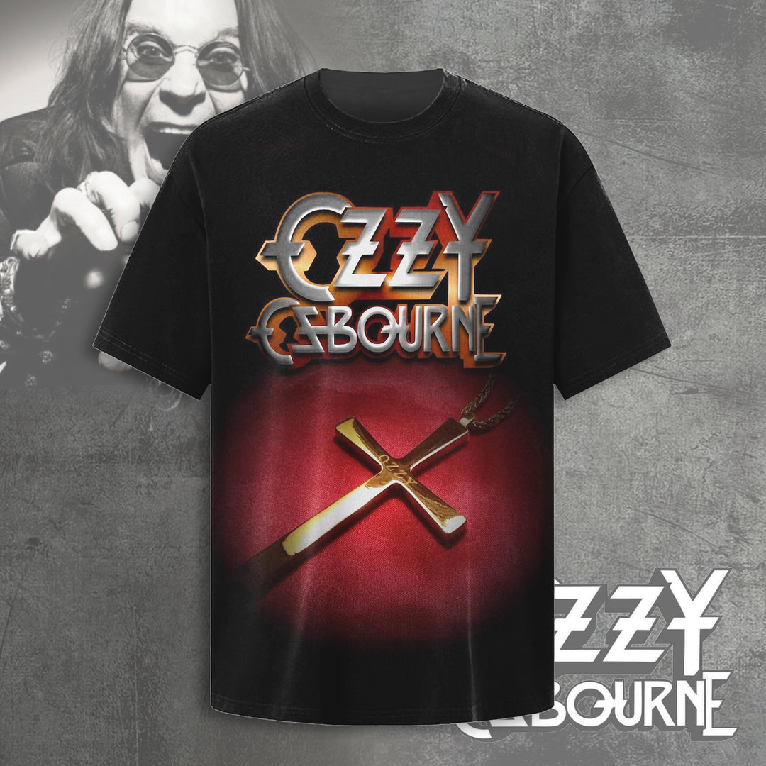 The Prince of Darkness Ozzy Osbourne Crew Neck T-shirt