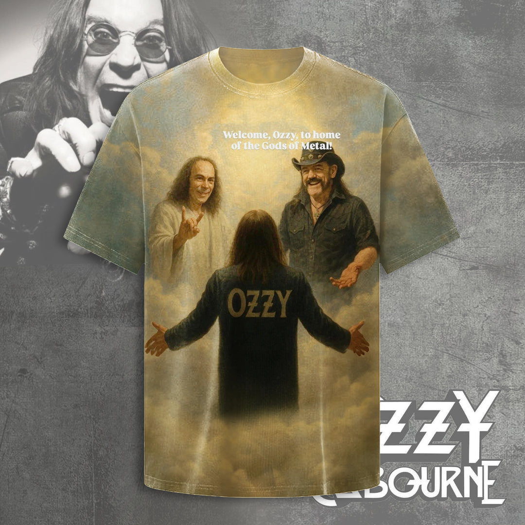 The Prince of Darkness Ozzy Osbourne Crew Neck T-shirt
