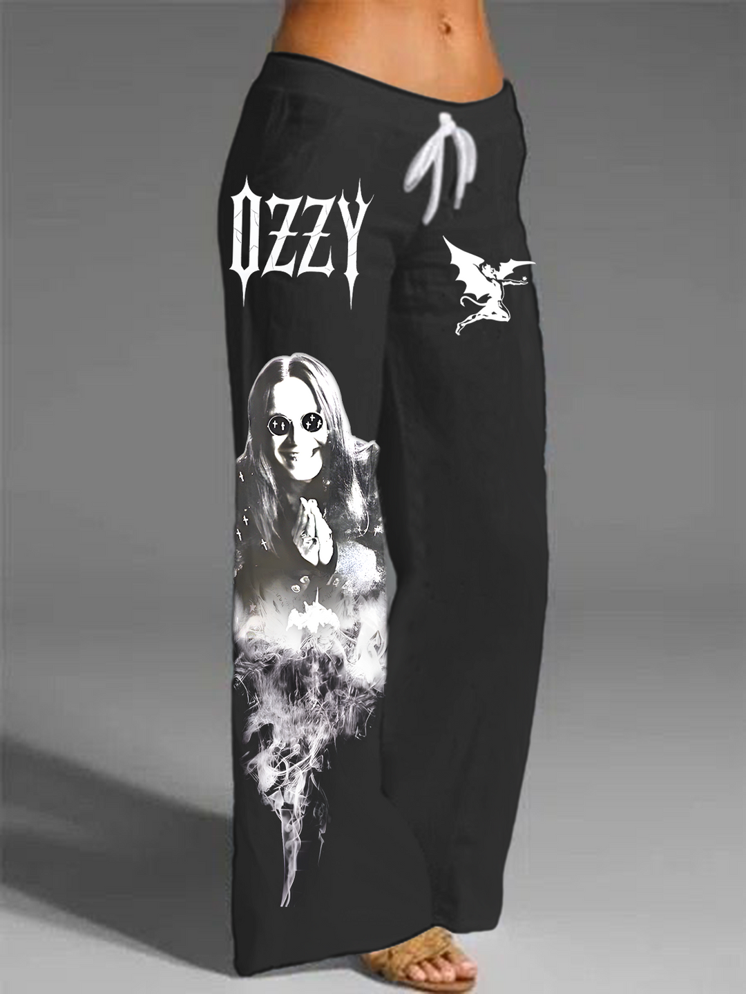 70s Heavy Metal Rock Band Printed Casual Pants