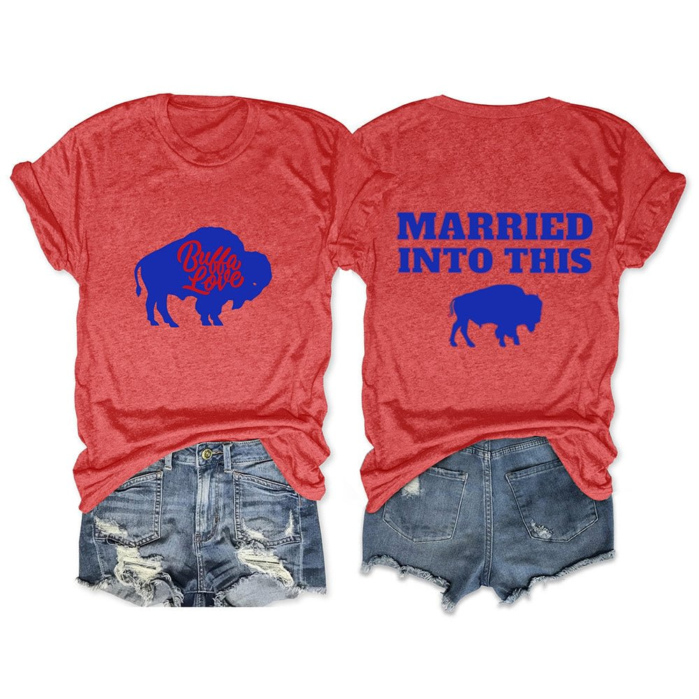 T-Shirt mit Buffalo Love-Print 