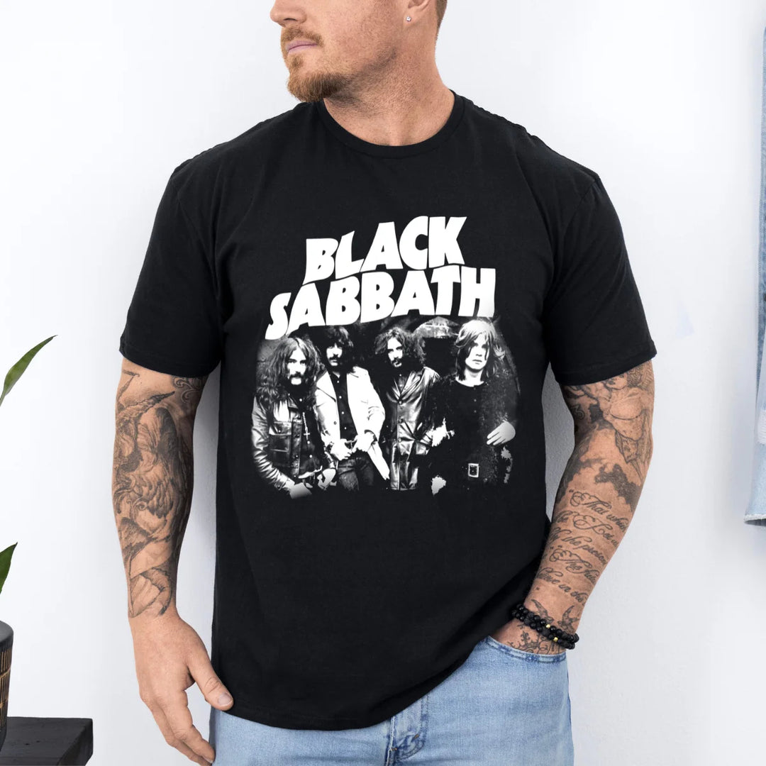 Black Sabbath Print Crew Neck T-shirt
