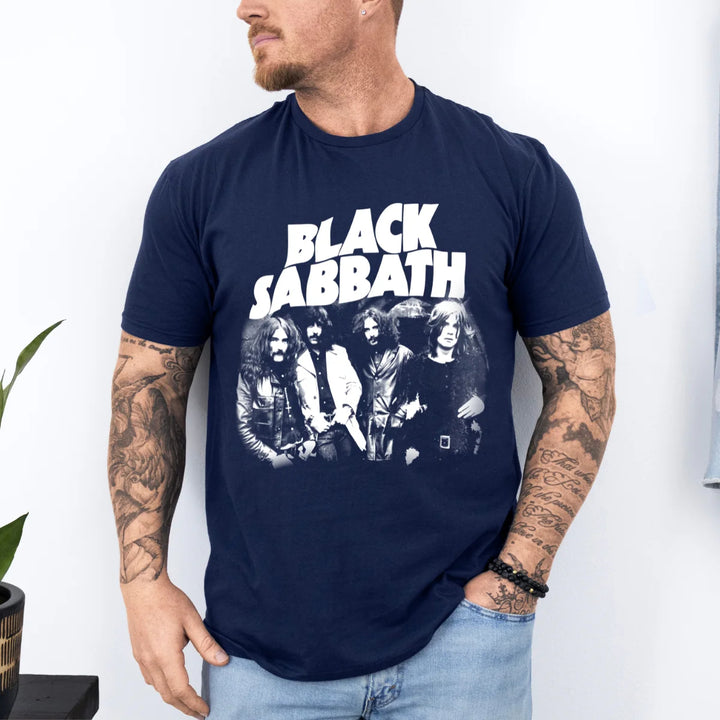Black Sabbath Print Crew Neck T-shirt