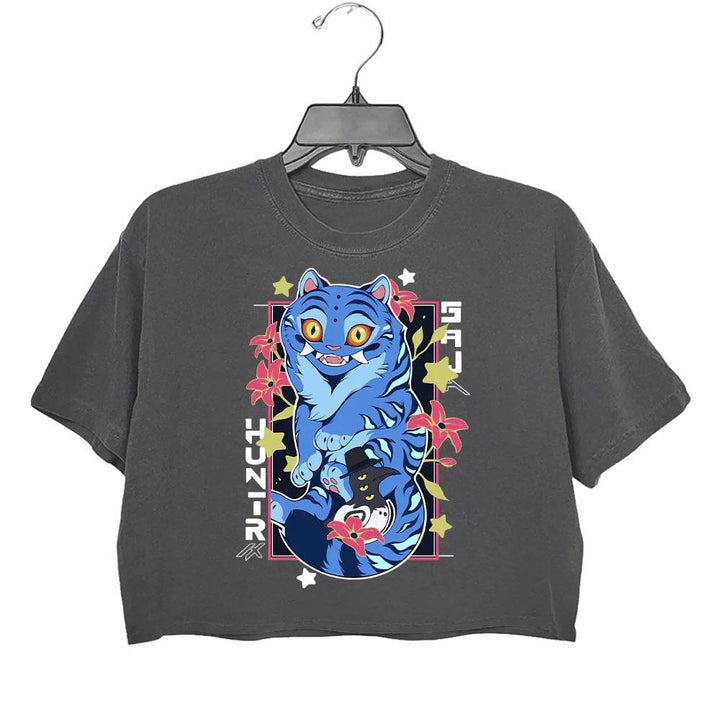 Derpy Tiger Demon Hunters Crop Top