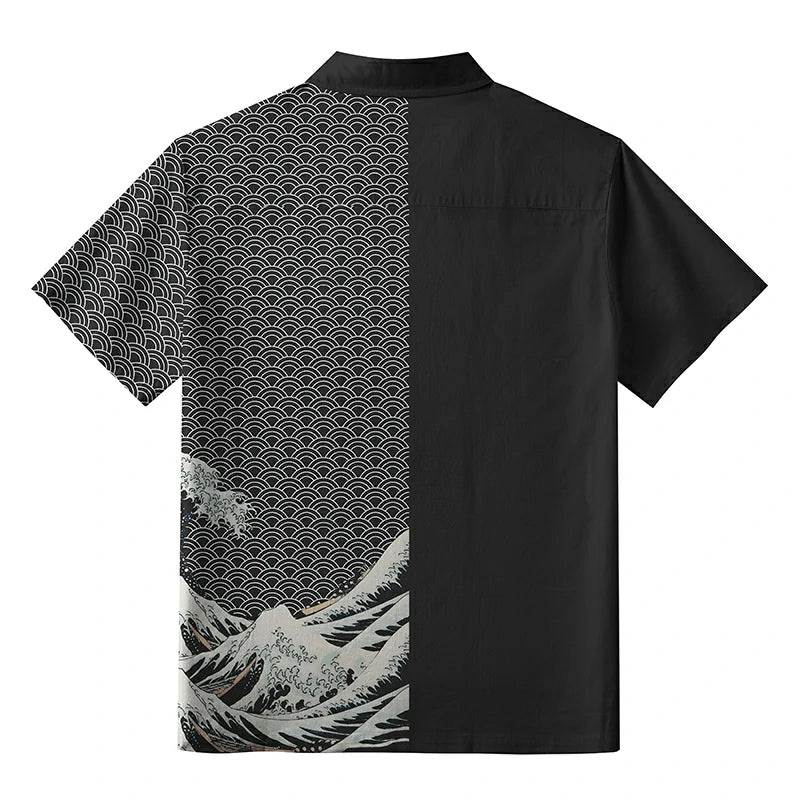 Half Of The Wave Aloha Hawaiian Shirt