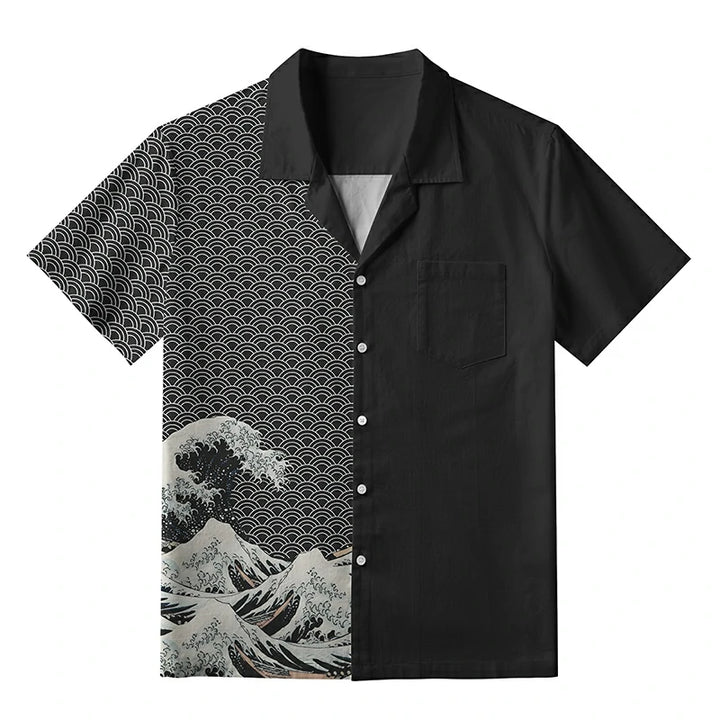 Half Of The Wave Aloha Hawaiian Shirt