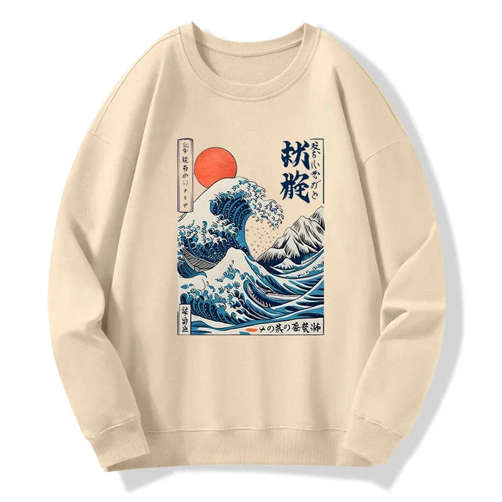Ukiyo-e Ocean Waves Japan Sweatshirt