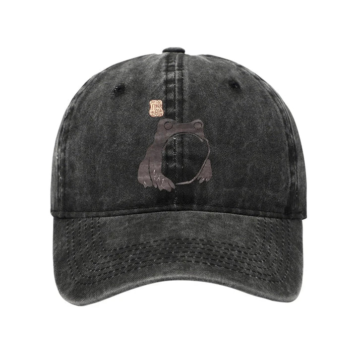 Matsumoto Hoji Woodblock Print Frog Washed Cap
