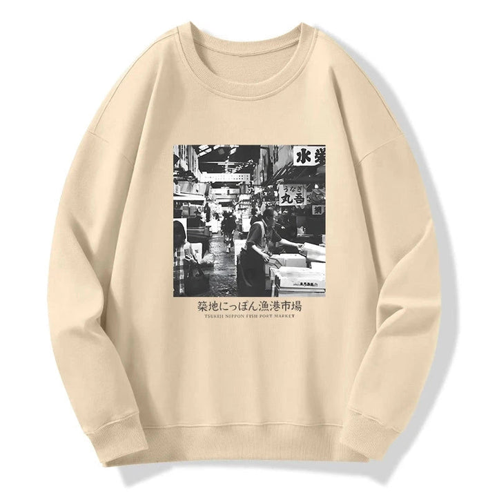 Tsukiji Fish Market Photo Sweatshirt