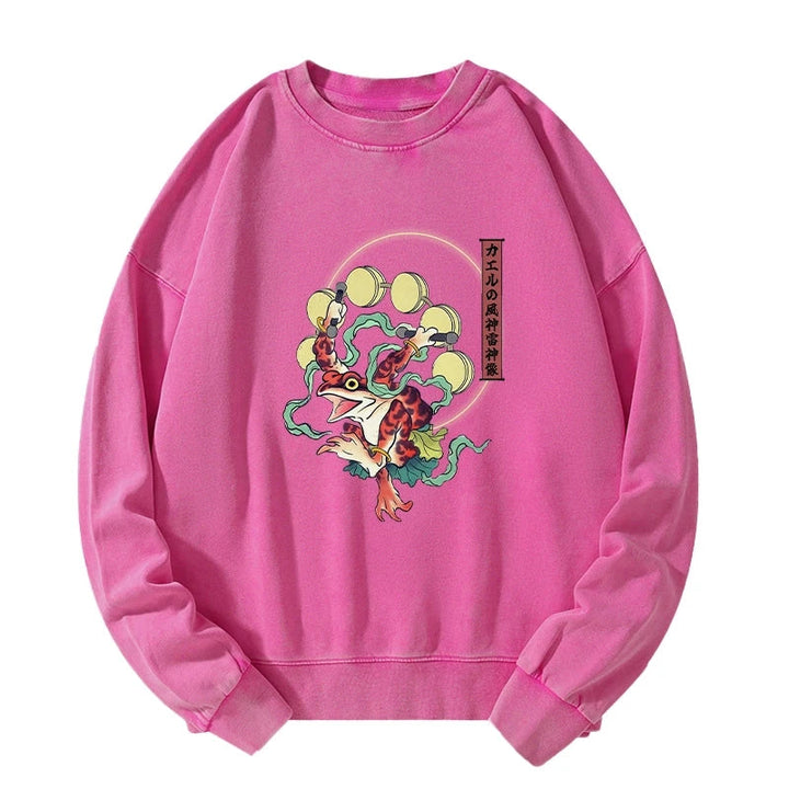 Frog Monster Japanese Washed Sweatshirt