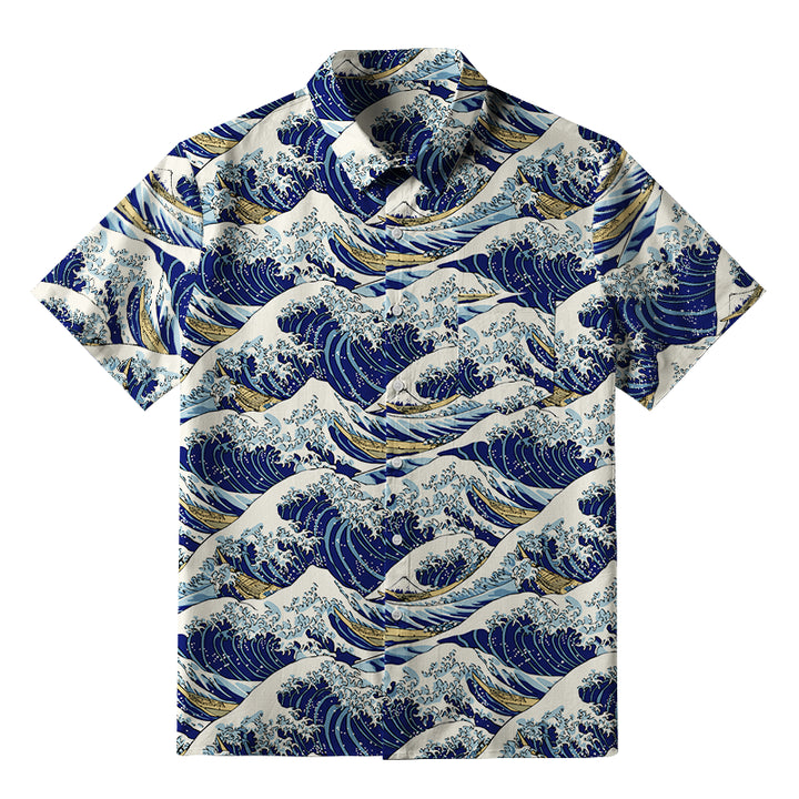 Japanese Great Wave Button-up Shirt