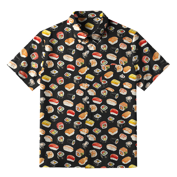 Japanese Delicious Sushi Button-up Shirt