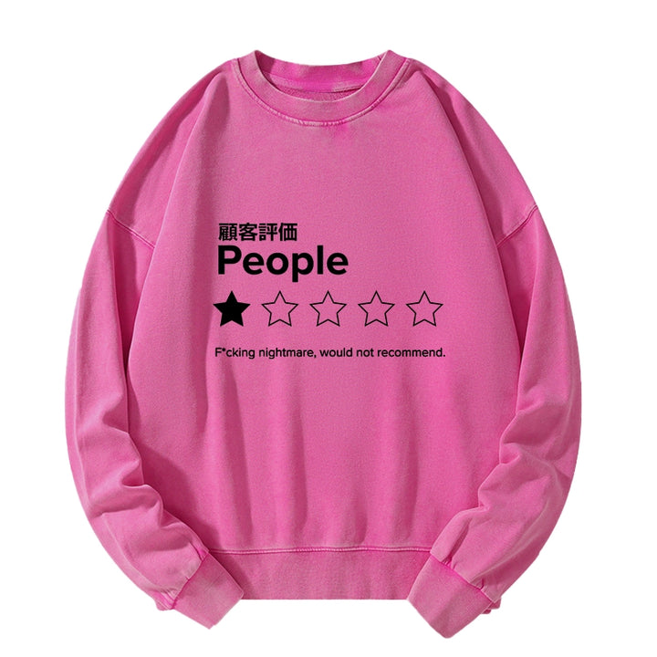 Evaluation People Washed Sweatshirt