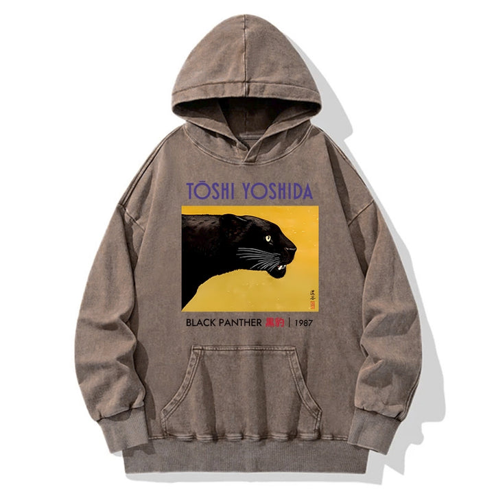 Black Panther Washed Hoodie
