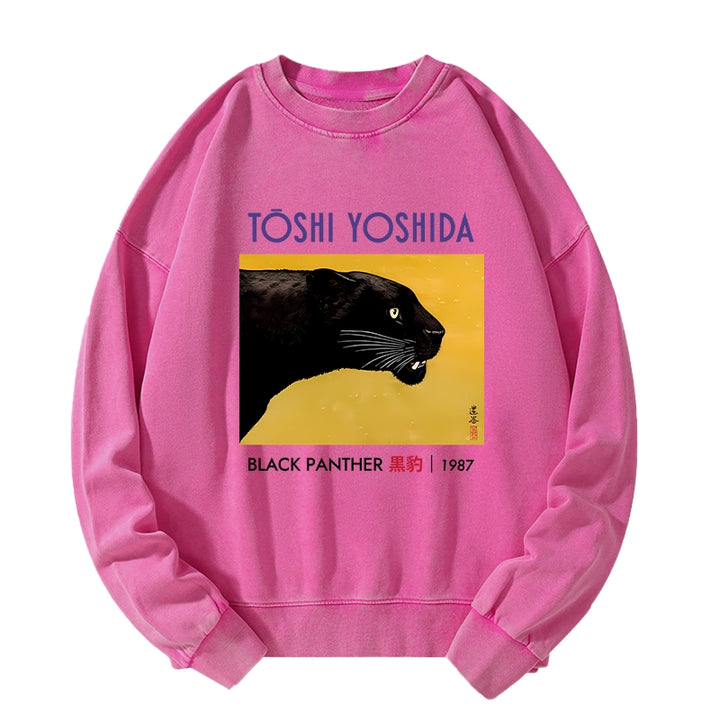 Black Panther Washed Sweatshirt