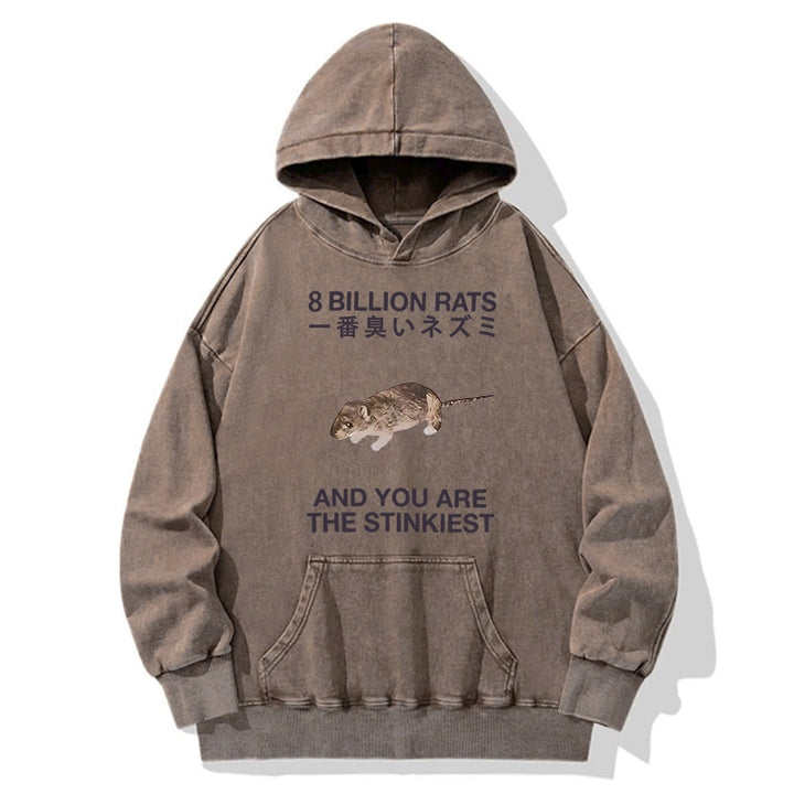 World's Stinkiest Rat Washed Hoodie