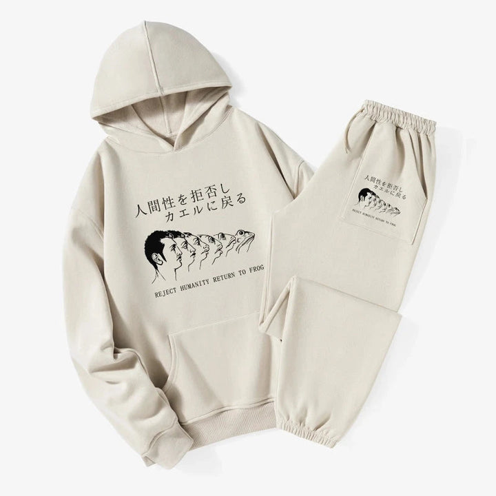 Return To Frog Fleece Lined Hoodie Set