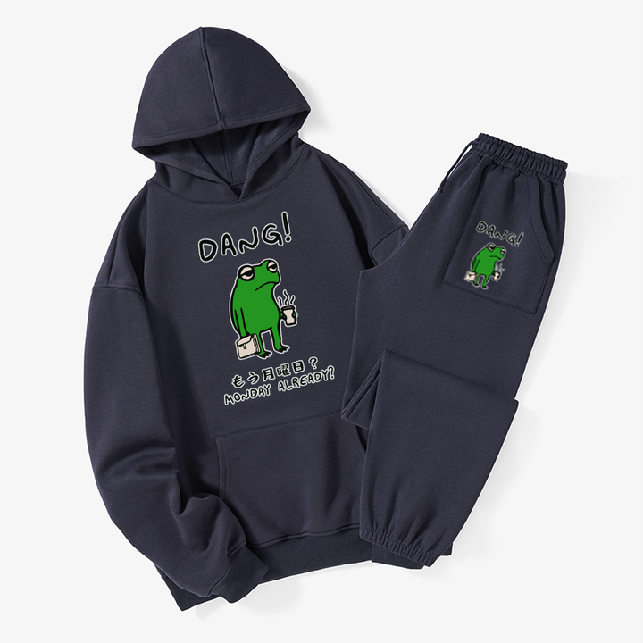 Is It Already Monday Fleece Lined Hoodie Set