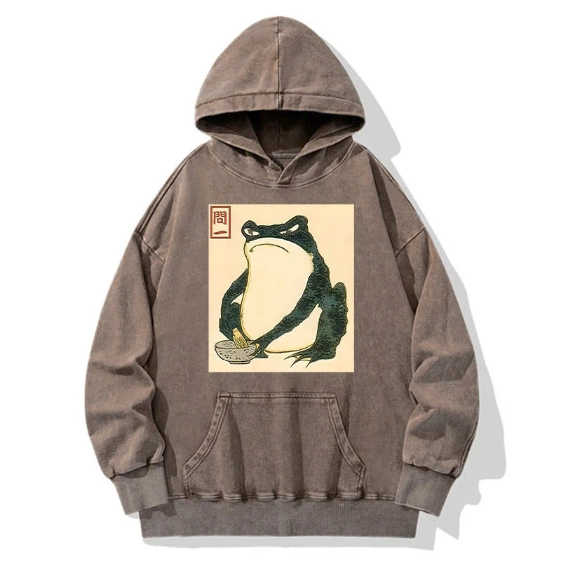 Matsumoto Hoji Japanese Frog Washed Hoodie