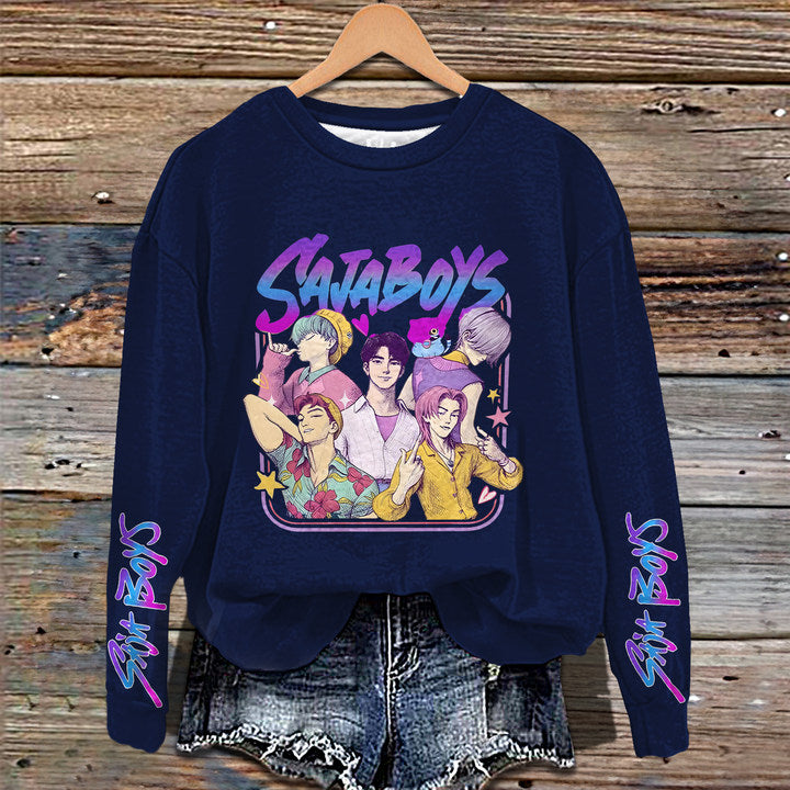 Demon Hunters Huntrix Long Sleeve Casual Top