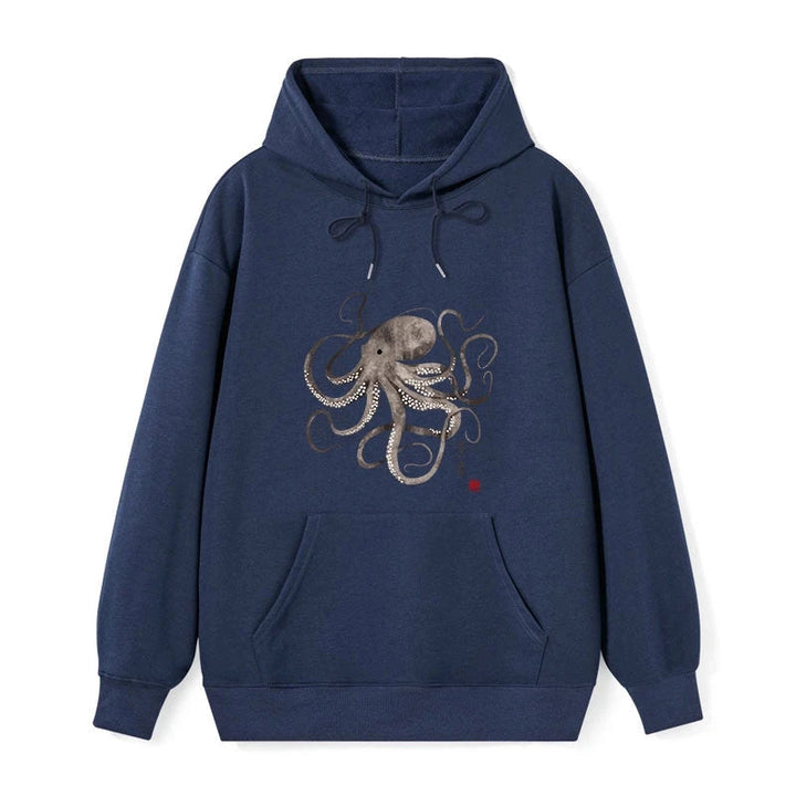 Octopus Japanese Calligraphy Classic Hoodie