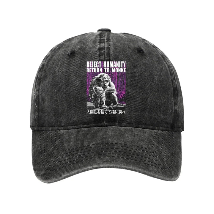 Reject Humanity Return To Monkey Washed Cap