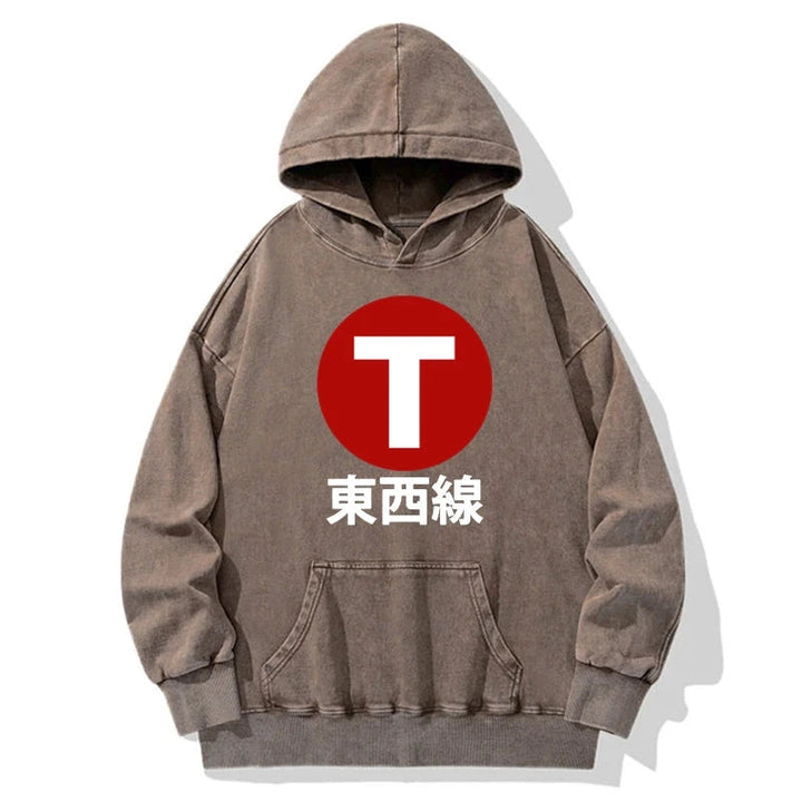 Tozai Line Kyoto Washed Hoodie