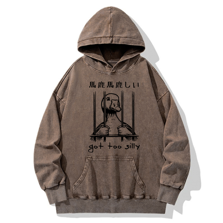 Got Too Silly Washed Hoodie
