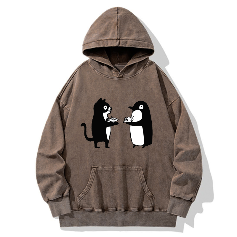 Funny Food Swaps Washed Hoodie