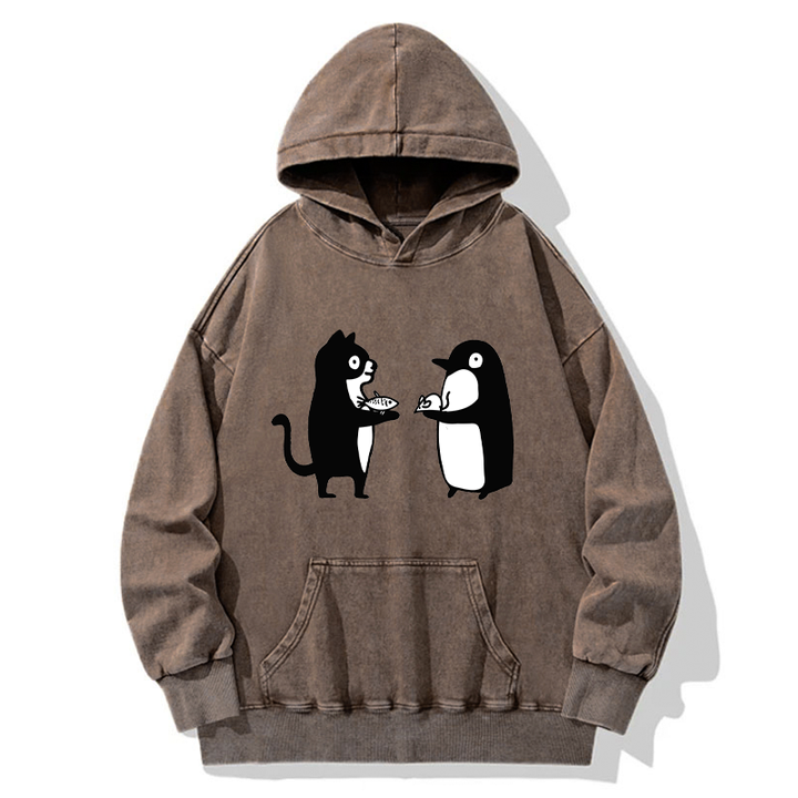 Funny Food Swaps Washed Hoodie