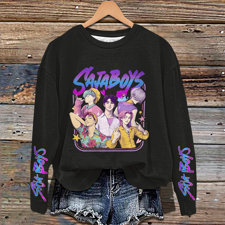 Demon Hunters Huntrix Long Sleeve Casual Top