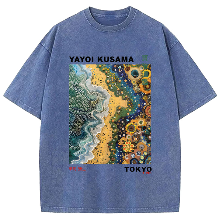 Yayoi Kusama Vintage Washed Crew Neck T-Shirt
