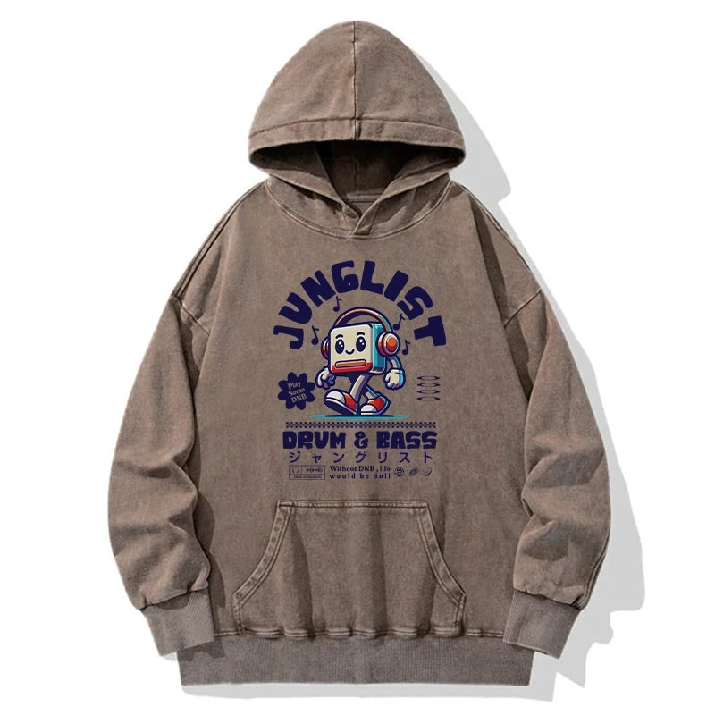 Junglist DNB Japan Washed Hoodie