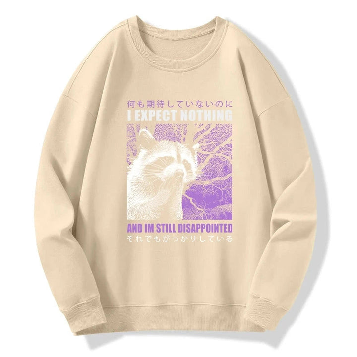 Disappointed Raccoon Japanese Sweatshirt
