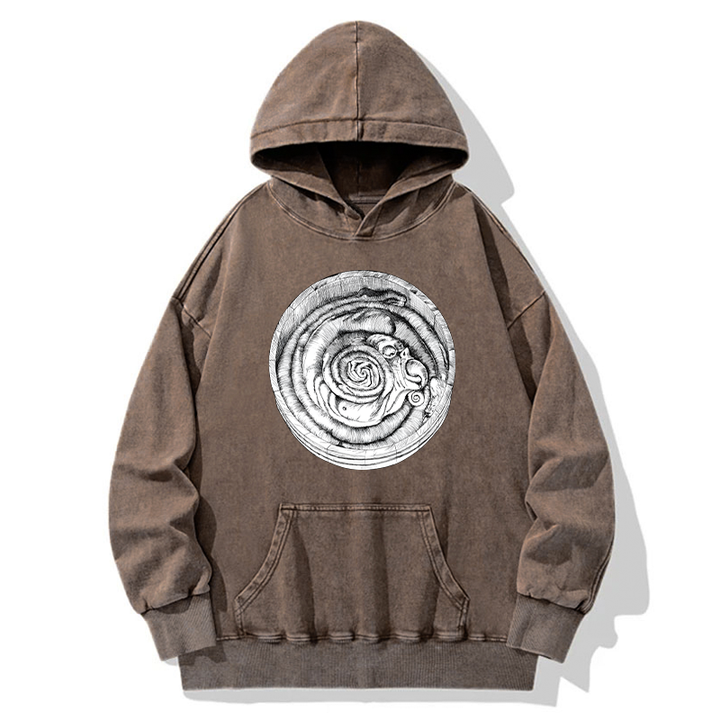 Uzumaki Manga Horror Washed Hoodie