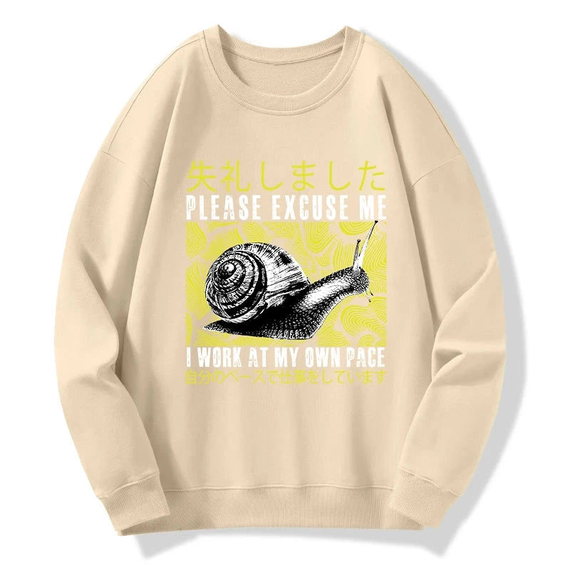 Snails That Work According To Their Own Rules Sweatshirt