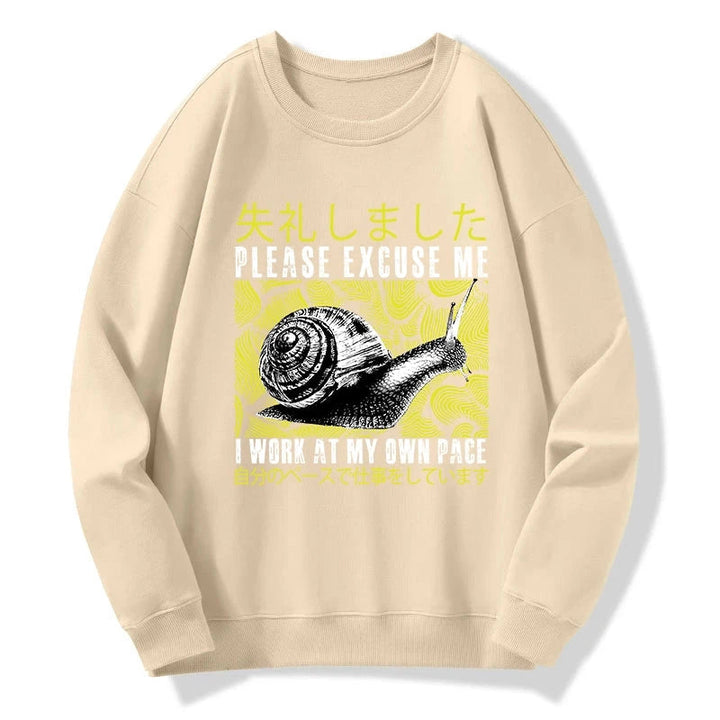 Snails That Work According To Their Own Rules Sweatshirt