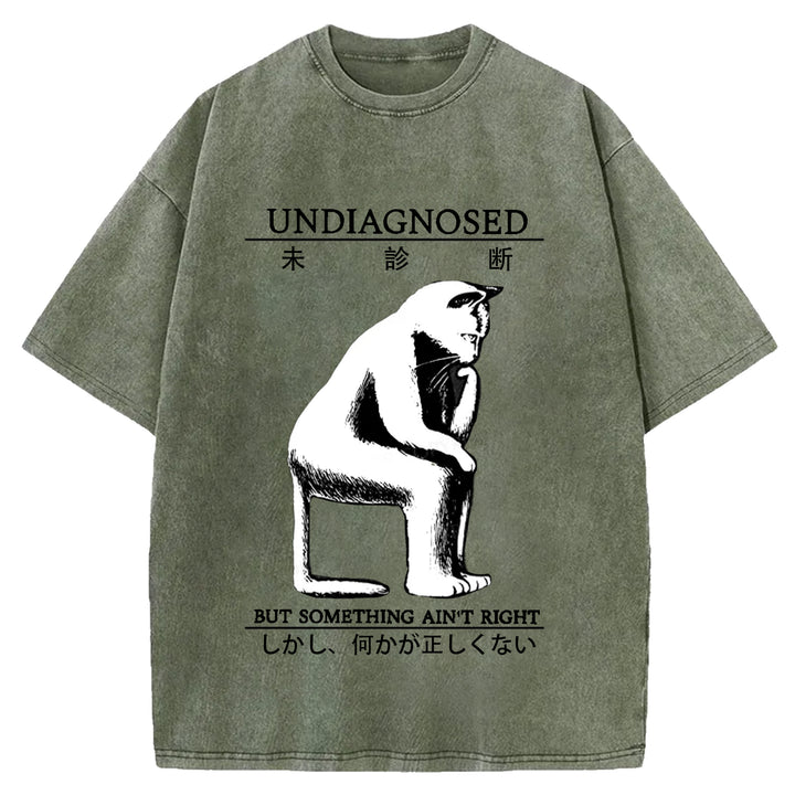 UNDIAGNOSED Washed Crew Neck T-Shirt