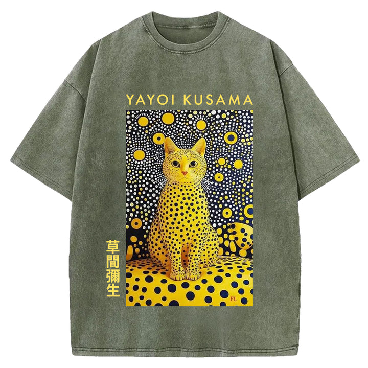 Yayoi Kusama Vintage Washed Crew Neck T-Shirt