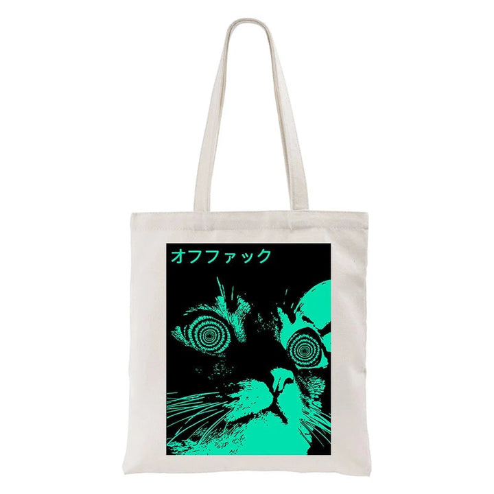 Cool Cat Japanese Tote Bag