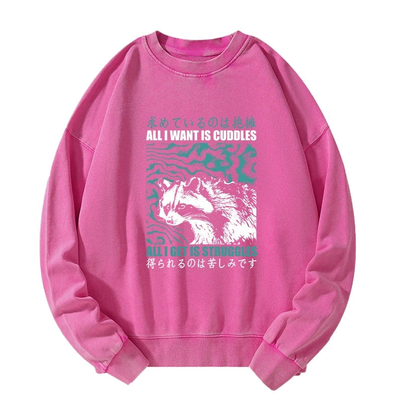 All I Get Is Struggles Washed Sweatshirt