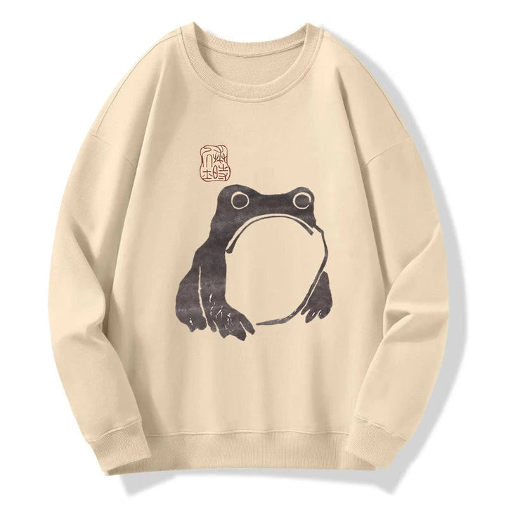 Matsumoto Hoji woodblock print frog Sweatshirt