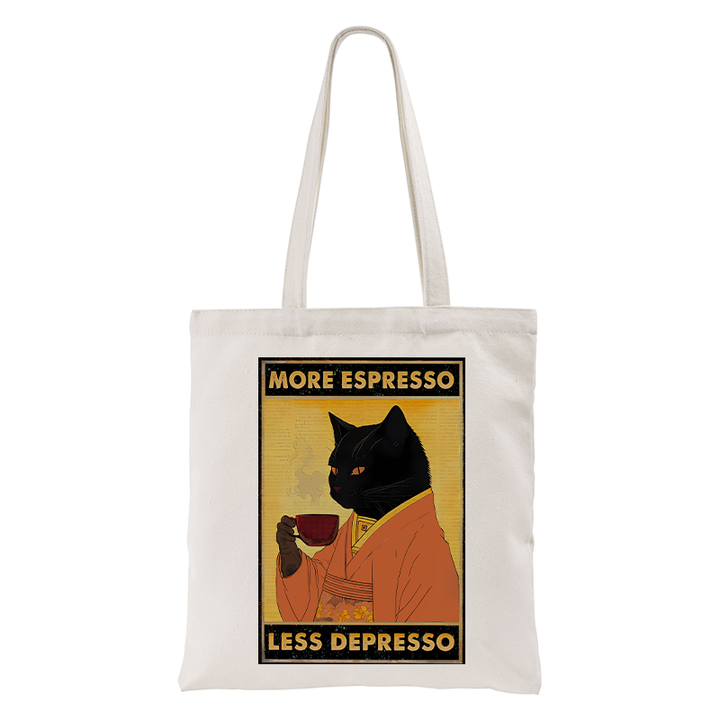 Increase Espresso Decrease Distress Tote Bag