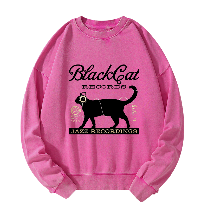 Black Cat Japan Washed Sweatshirt