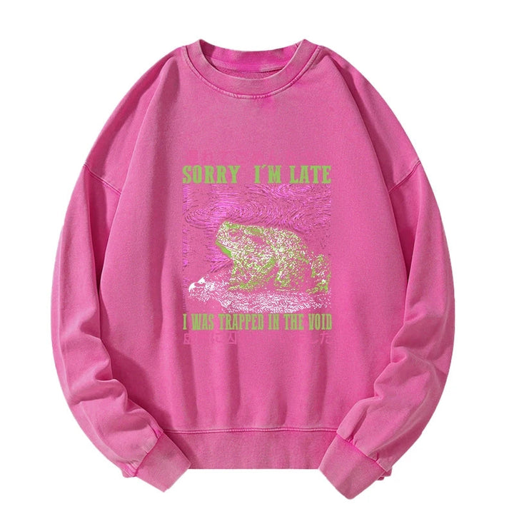 A Frog In Distress Japanese Washed Sweatshirt